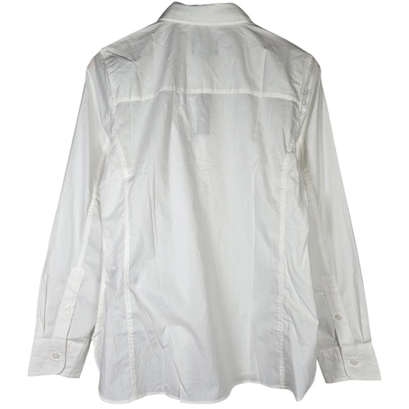 J. Crew Wren slim shirt in stretch cotton poplin White 8 NWT - Picture 2 of 8
